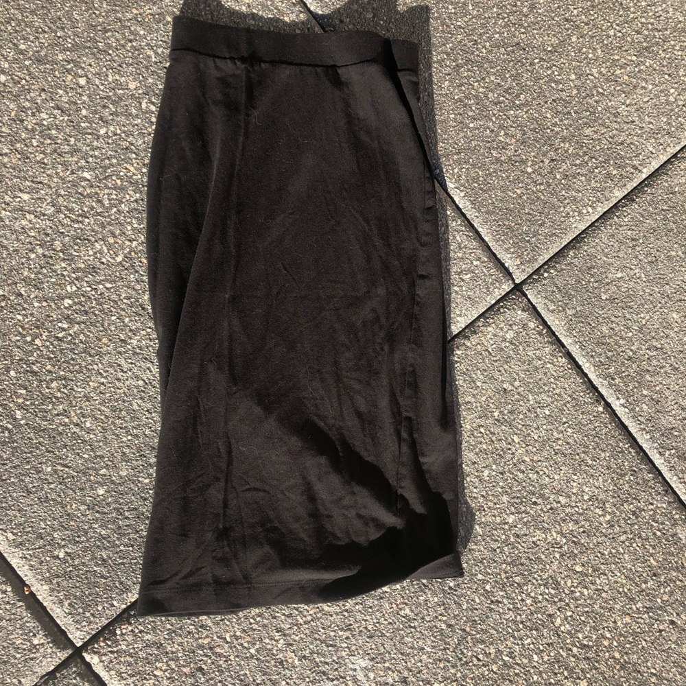 Long Black Pencil Skirt